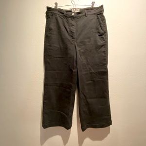 Everlane high waisted wide-leg crop jeans size 14